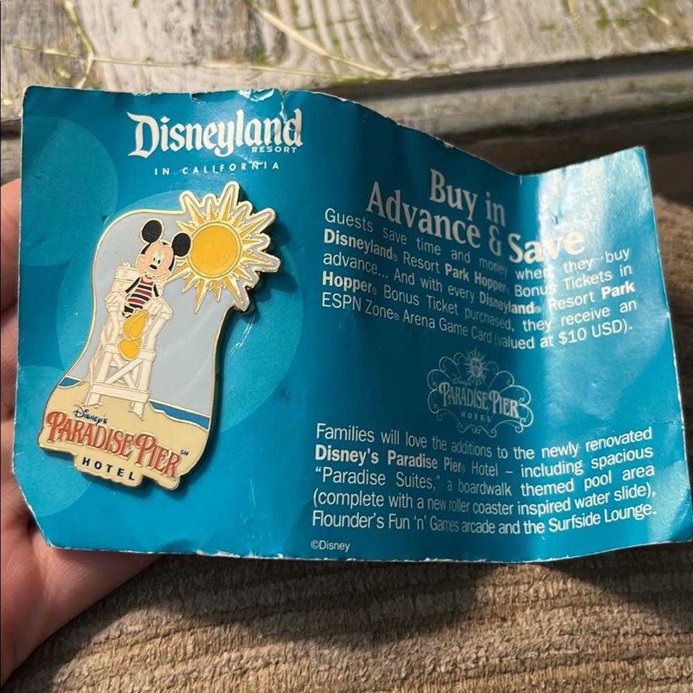 disneyland california hotel pin
